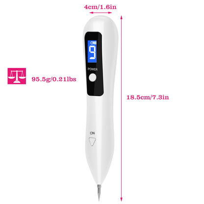 2 PCS Skin Tag Repair Kit Portable Beauty Equipment Multi-Level with Home Usage USB Charging LCD Level Adjustable 12 Replaceable Needles 266924-41
