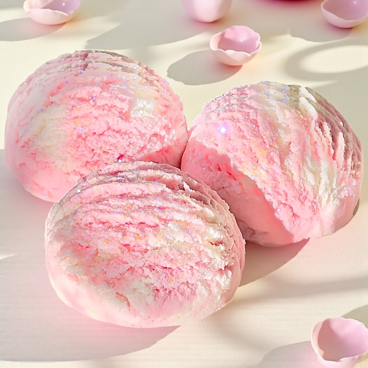 2 piece Coco Butter &amp; Coconut Milk Bubble Bath Truffles Emerald Tulsi